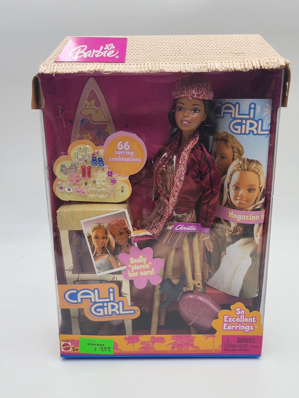 Barbie Cali Girl, So Excellent Earrings, Christie, #B5767, 2004.